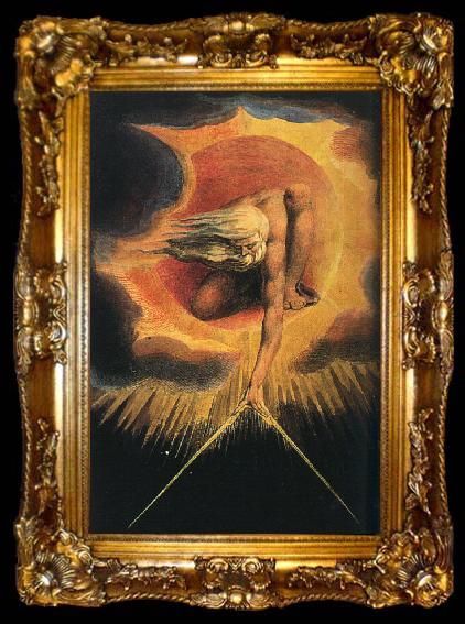 framed  Blake, William God as an Architect, ta009-2